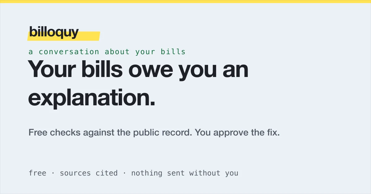 billoquy — Bill Diagnostic (Beta)